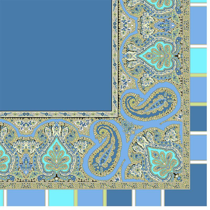 Italian-Made Scarf (Blue)